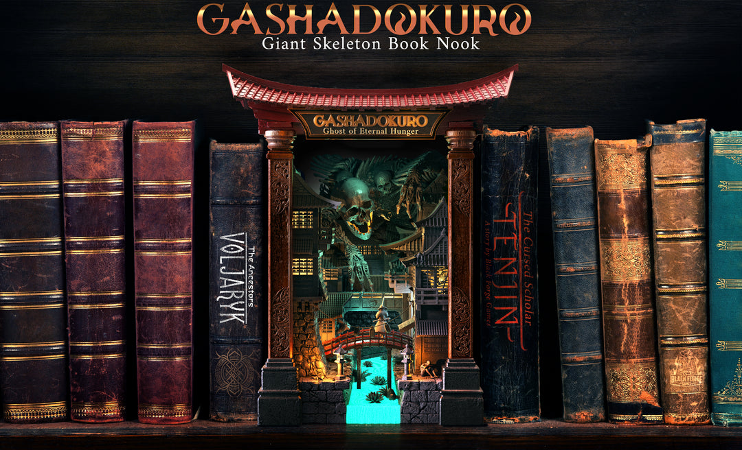 Gashadokuro - Ghost of Eternal Hunger - Book Nook Diorama