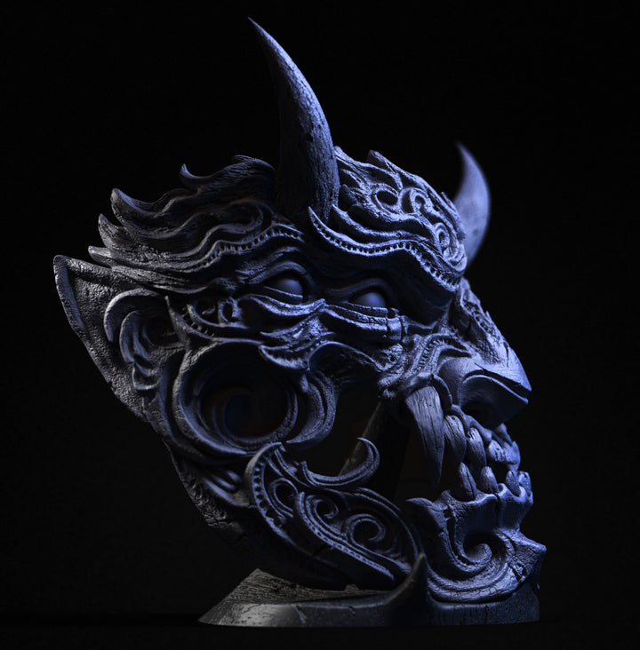 Tenjin Duality - Mini Mask Display With Stand